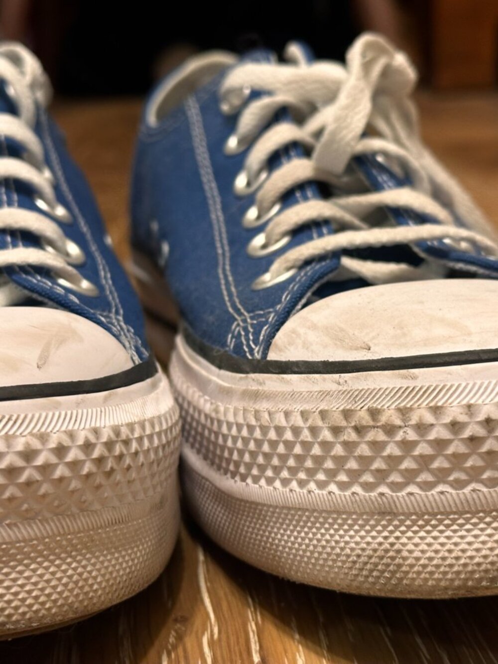 Converse Chuck Taylor All Star Platform Low Top Royal Blue Great Condition Women - Picture 6 of 8